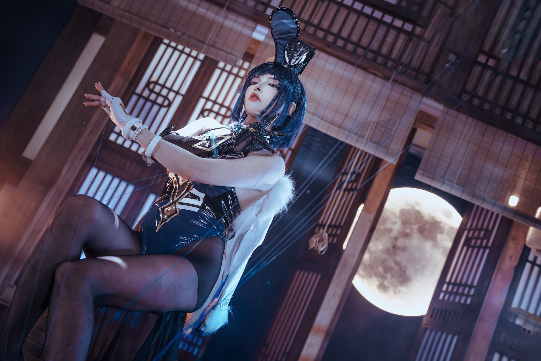 Cosplay 夏小秋秋秋 夜兰 兔女郎 Set.01 14