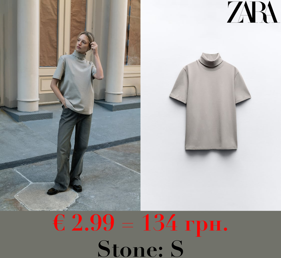 HEAVY COTTON TURTLENECK TOP