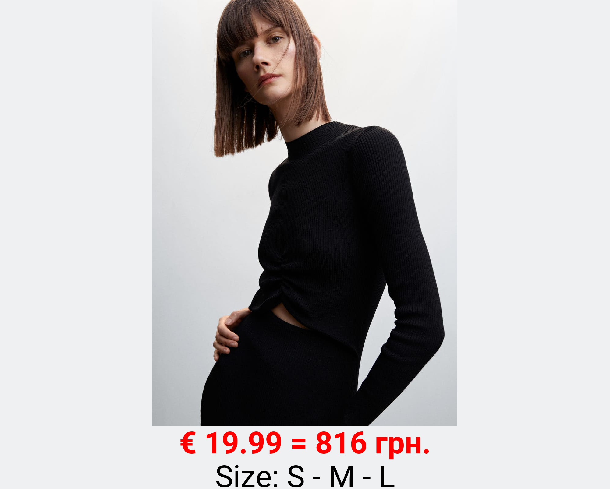 Vestido punto abertura