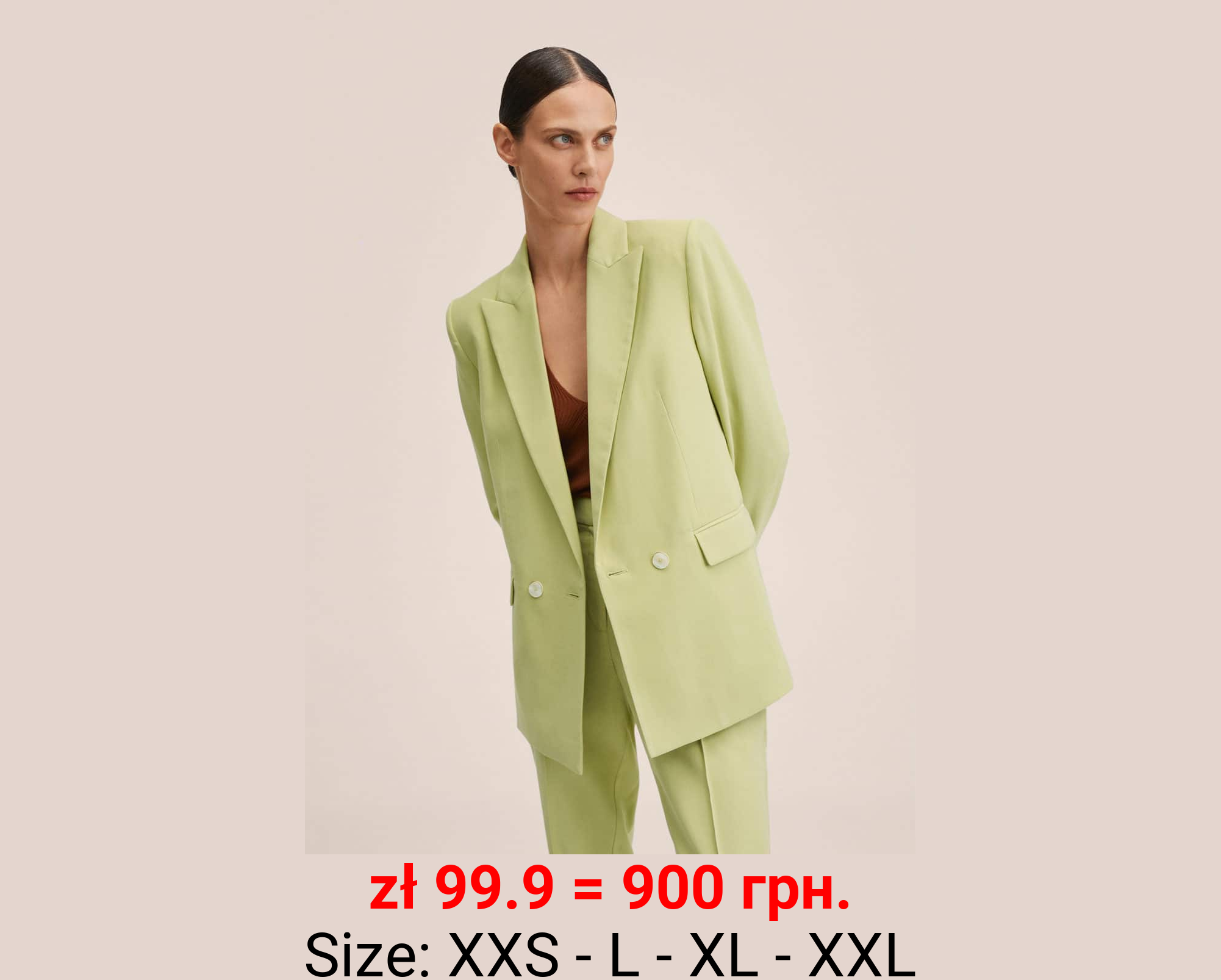 Americana traje doble botonadura