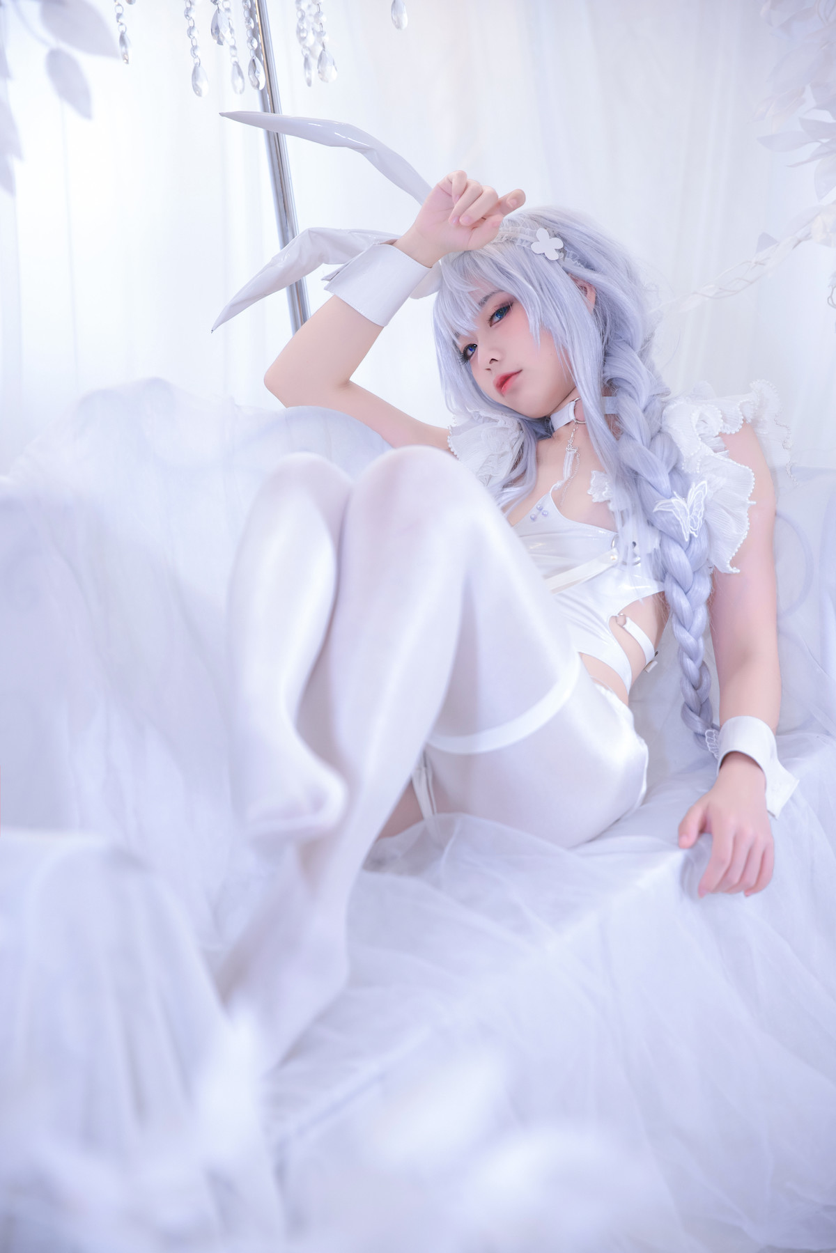 G44不会受伤 Cosplay 碧蓝航线 恶毒皮肤 懒懒的白兔 11