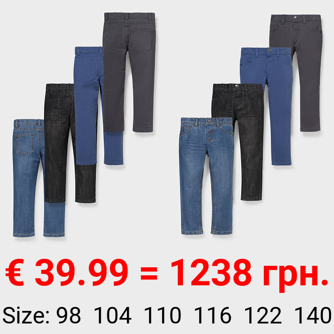 Multipack 4er - Thermojeans und Thermohose - Slim Fit