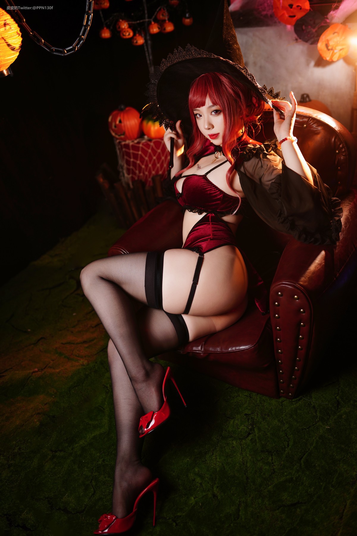 Cosplay 皮皮奶可可爱了啦 万圣节女巫 13