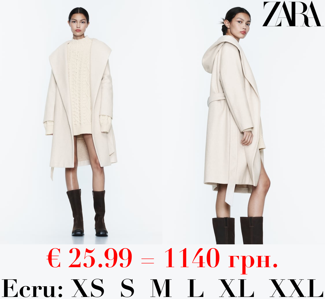 SOFT COAT WITH HOOD