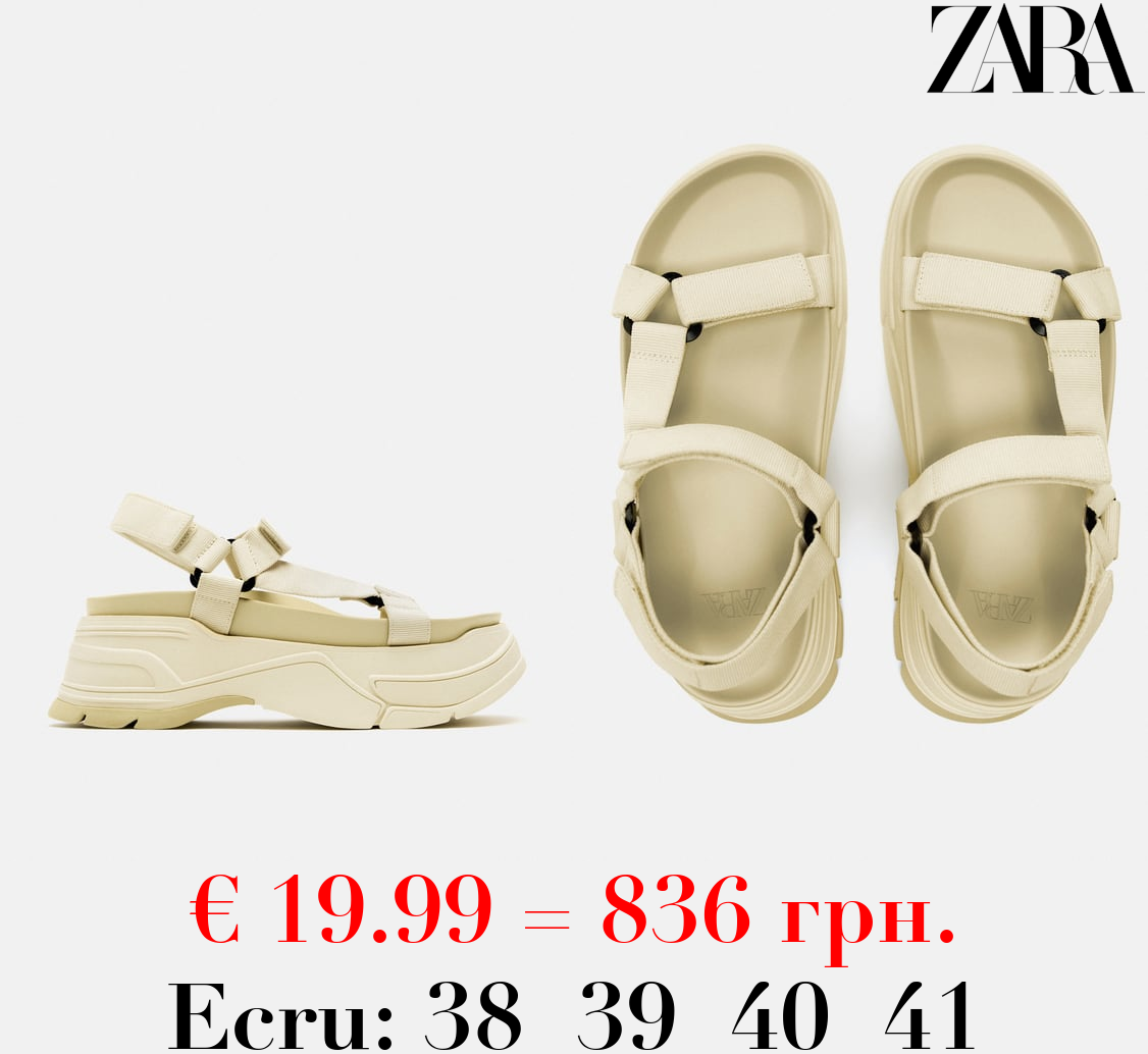 FLATFORM SPORTY SANDALS