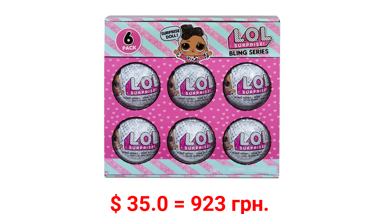 L.O.L Surprise! Bling Series Doll Playset, 6 Pieces