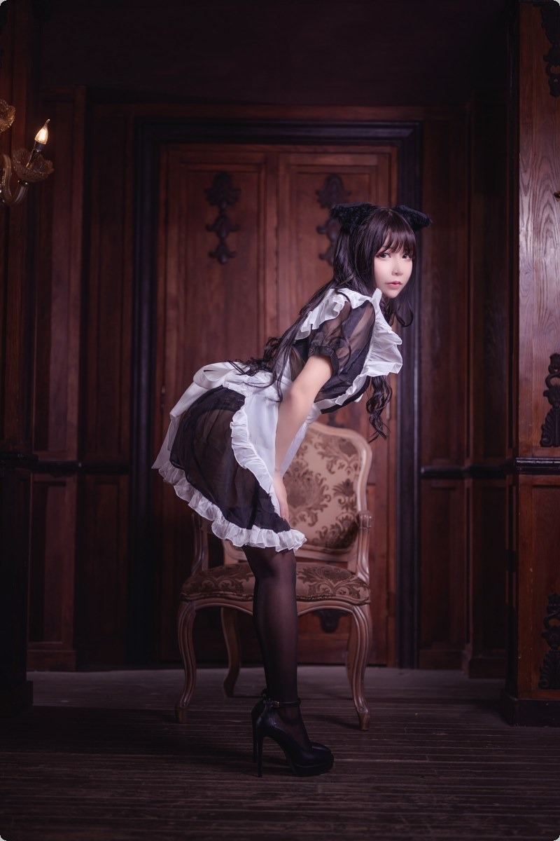 [Cos]抱走莫子 - 黑丝猫咪小女仆[44P] 11