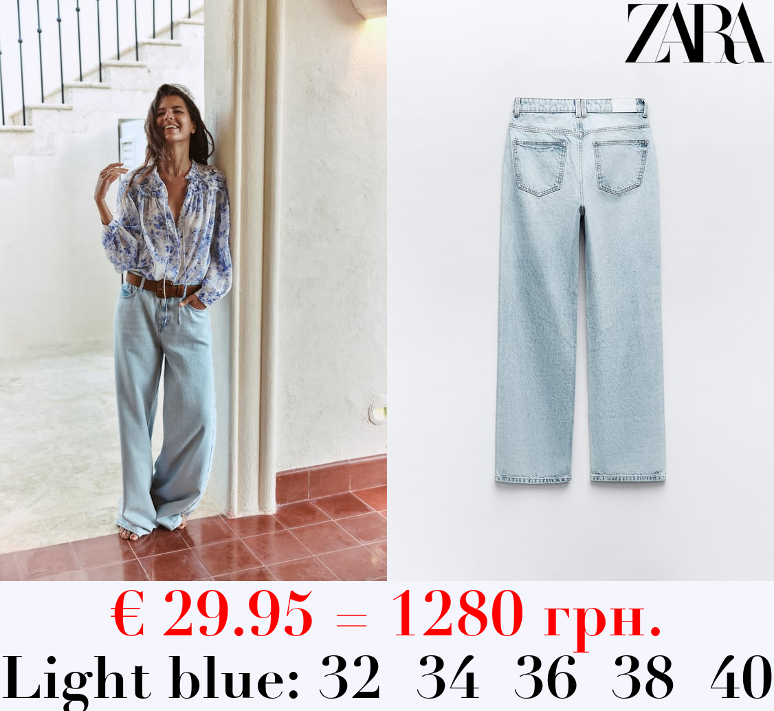 Z1975 STRAIGHT-FIT HIGH-WAIST FULL LENGTH JEANS