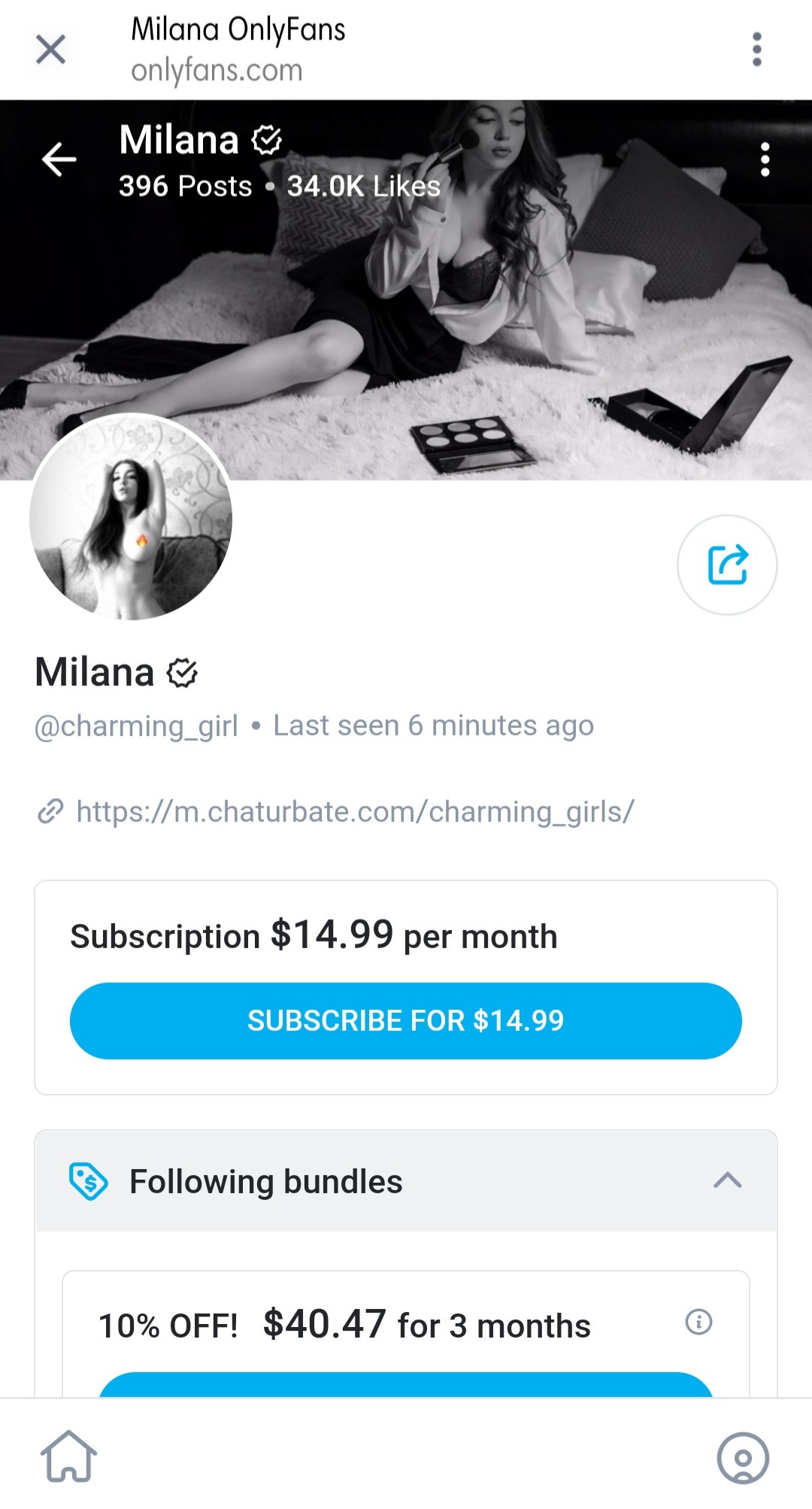 Fans only charming milana Performer charming_girls