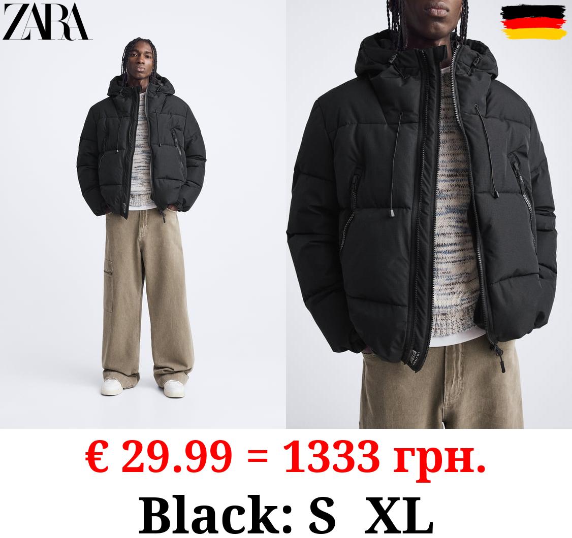 HOODED PUFFER JACKET