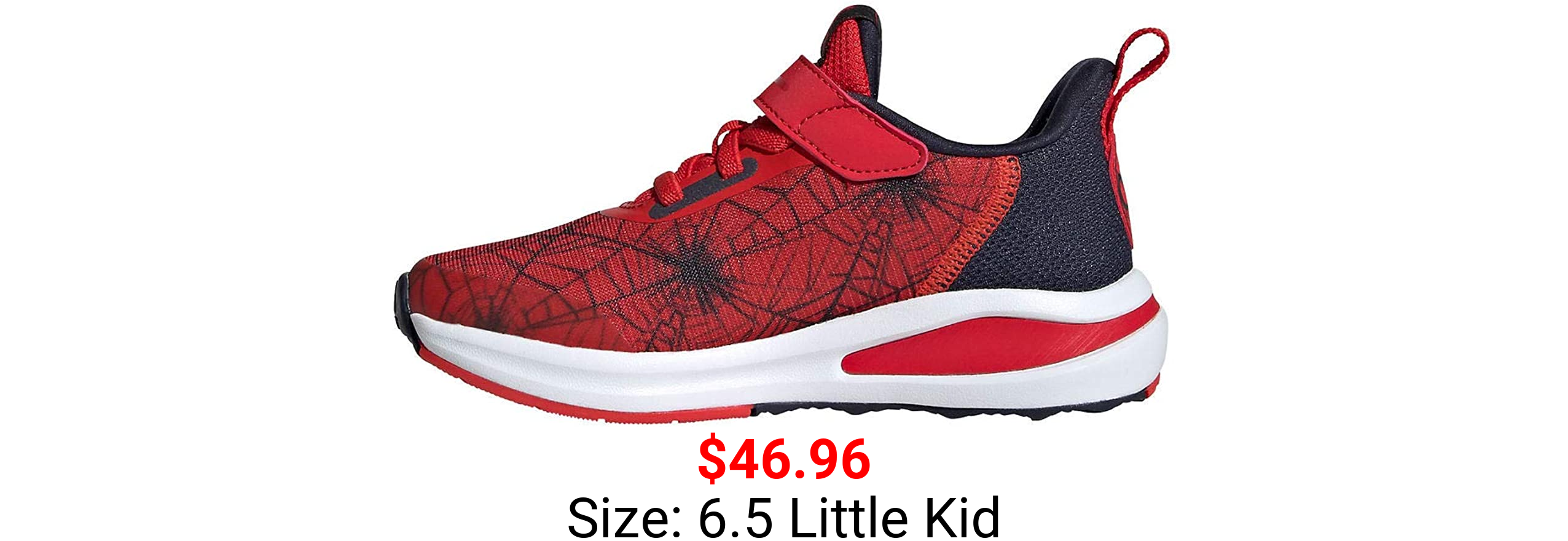 adidas Unisex-Child Fortarun Spiderman Elastic Running Shoe