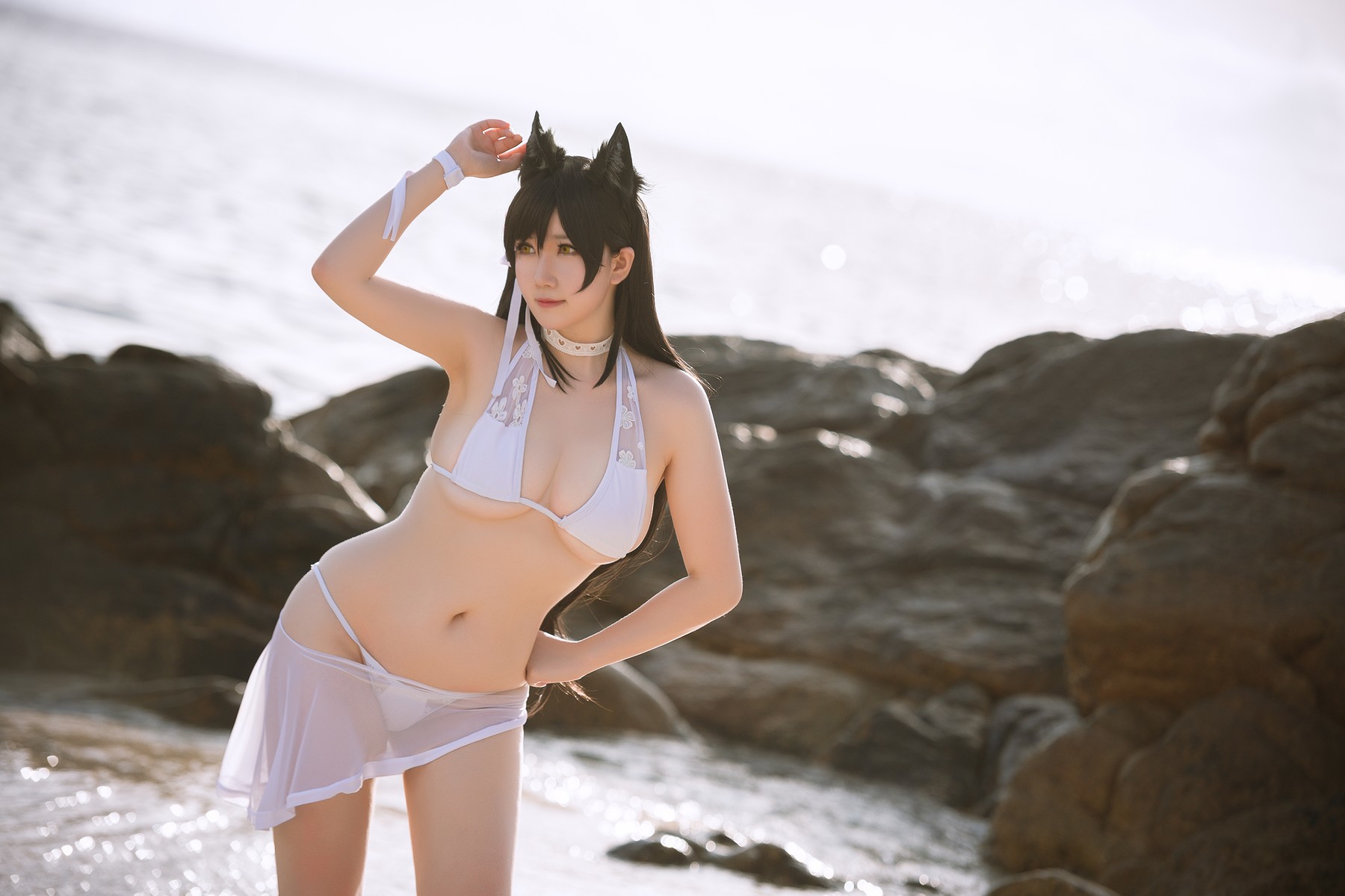 是本末末 Cosplay 爱宕泳装 Atago 9