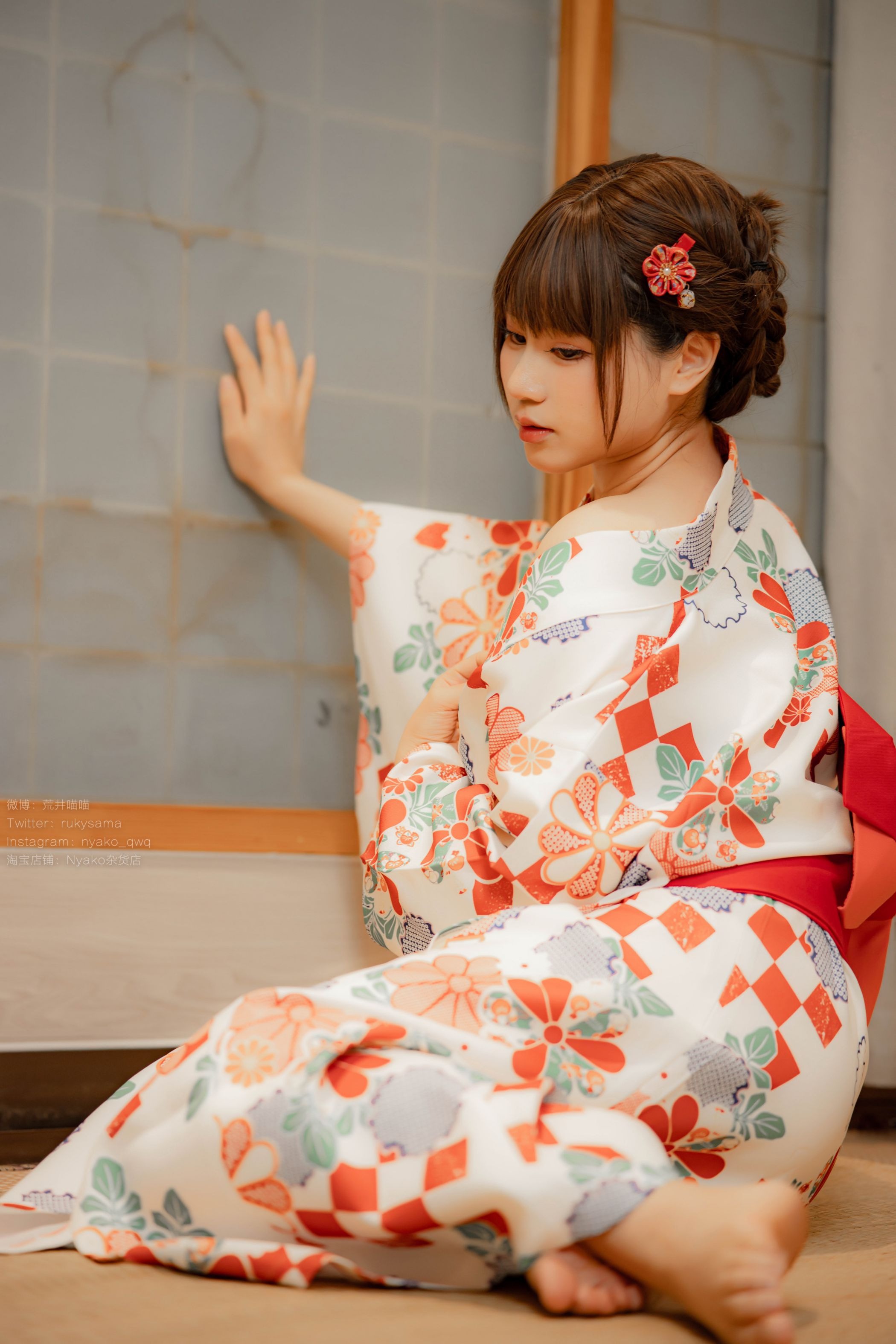 喵子Nyako #Nyako喵子 电子版41 和风烂漫 浴衣 12
