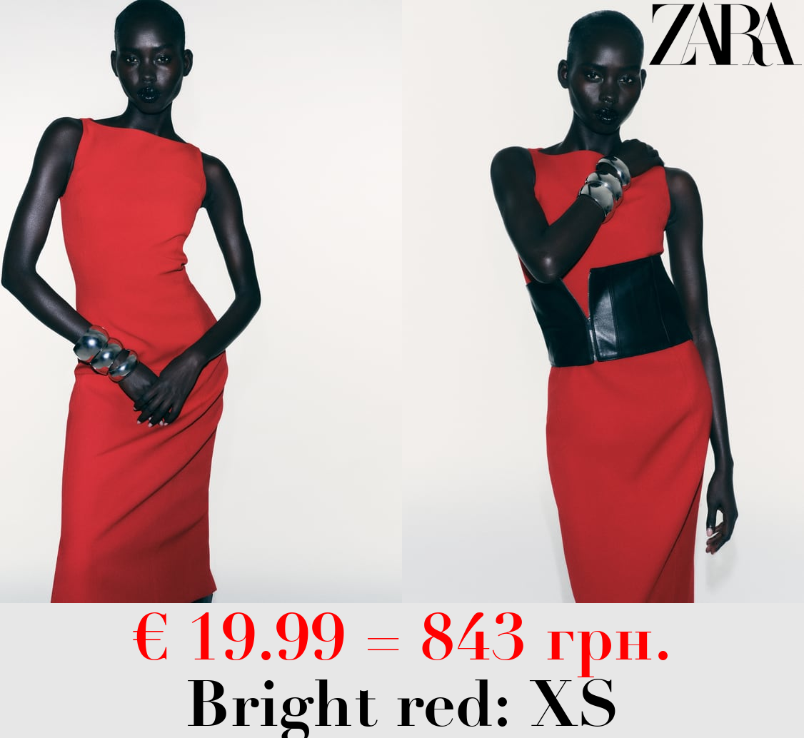 ZW COLLECTION MIDI DRESS WITH SLIT