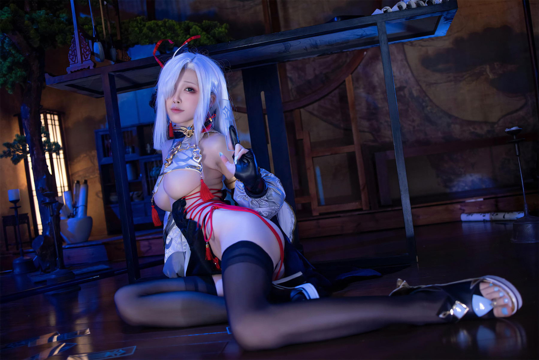 Cosplay 水淼Aqua 申鹤旗袍 Set.02 24