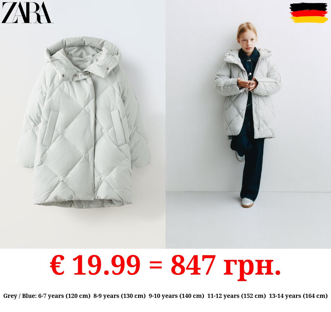 FEATHER AND DOWN PUFFER JACKET