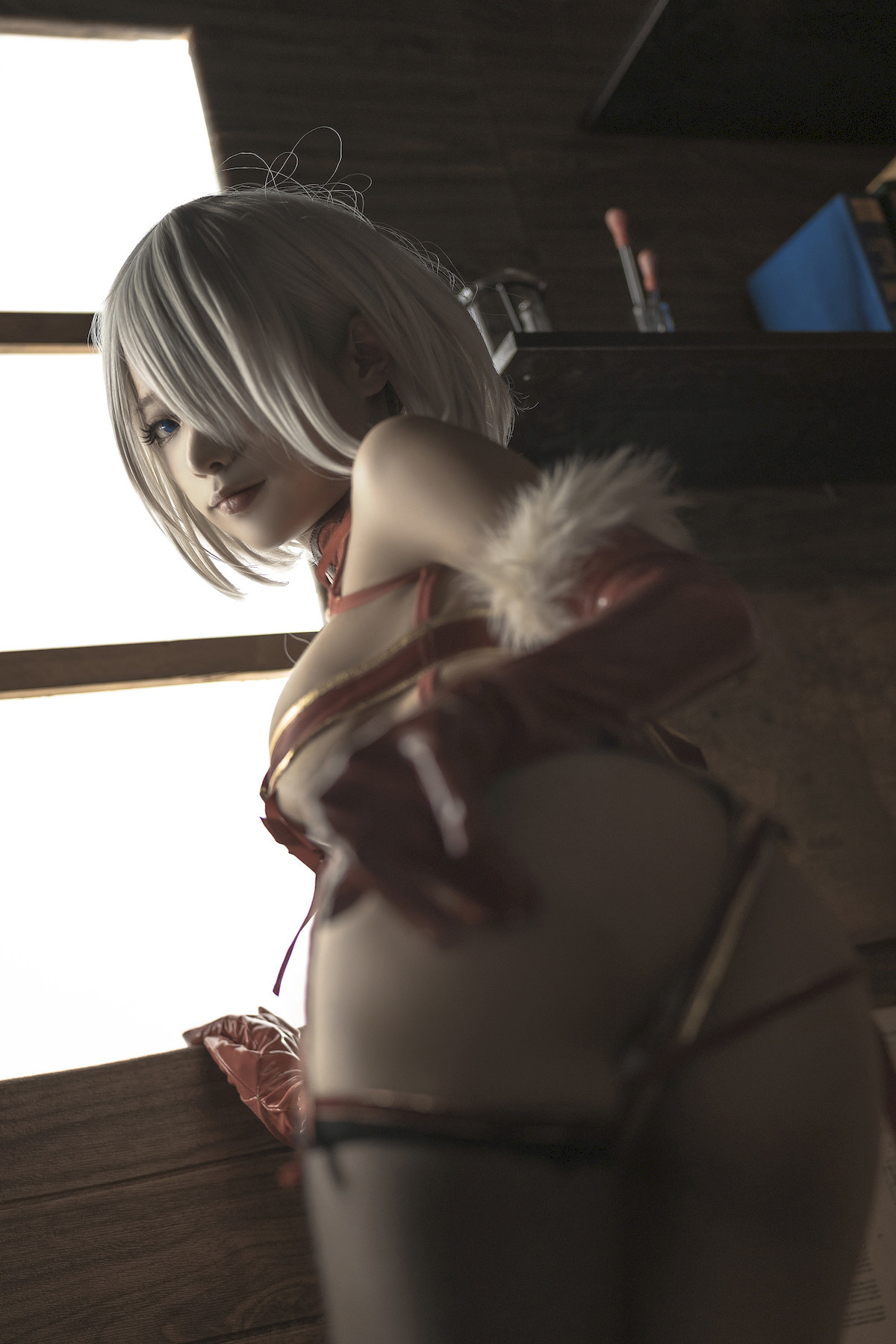蠢沫沫 Cosplay 2B 圣诞 Christmas 29