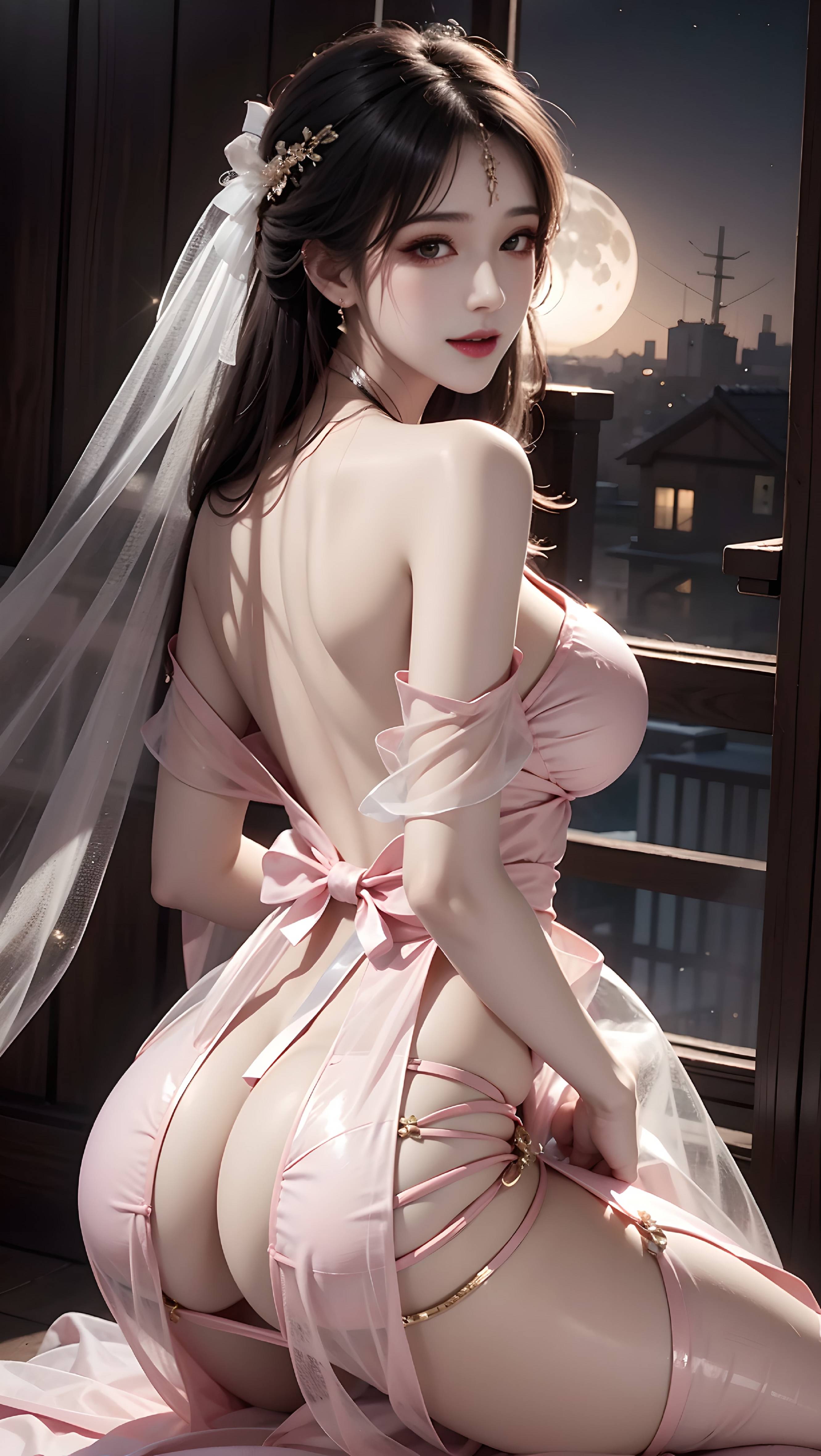 图片[33]-古风粉色性感美女-六色网