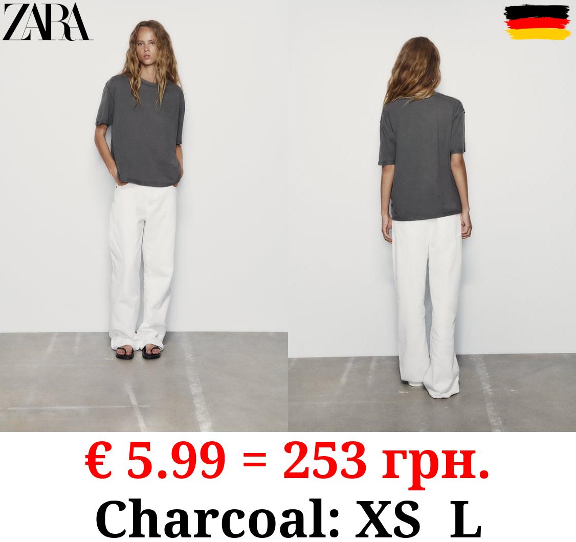 COTTON T-SHIRT WITH INVERTED SEAMS