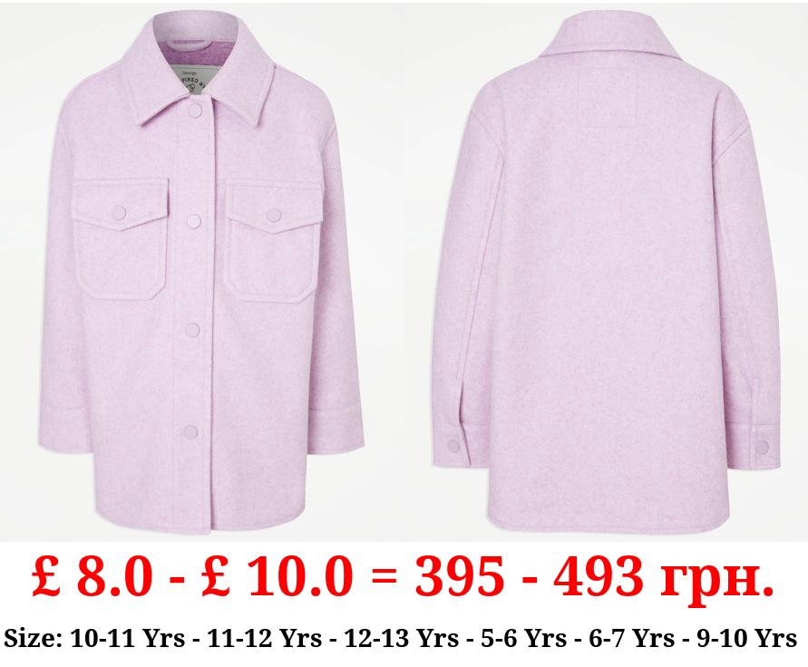 Lilac Pocket Shacket