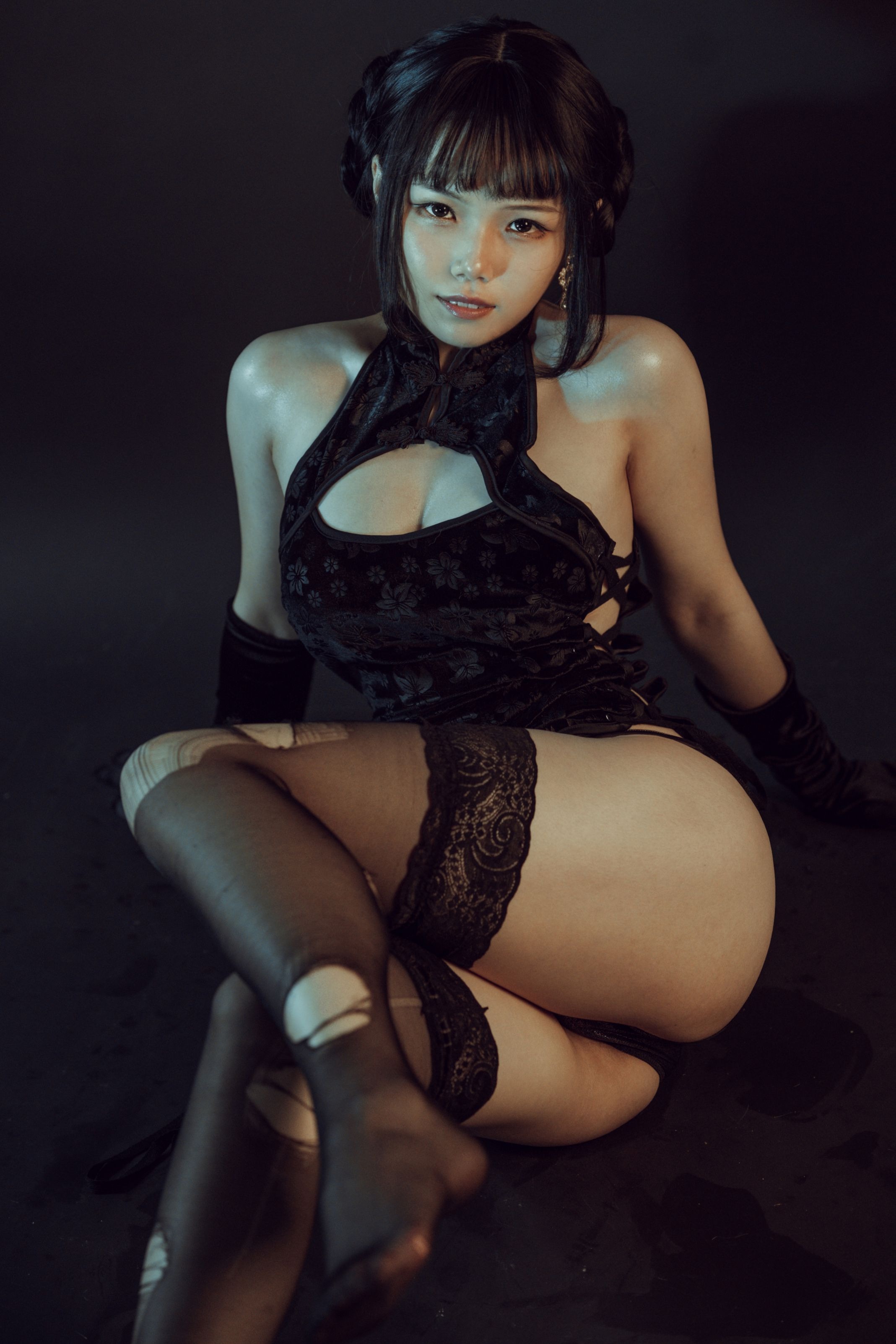 七月喵子 - NO.14 黑旗袍 [32P-312MB] 28