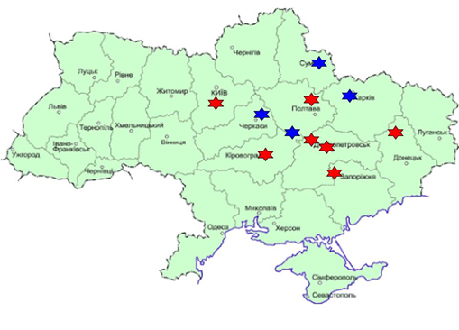 Кременчуг на карте украины