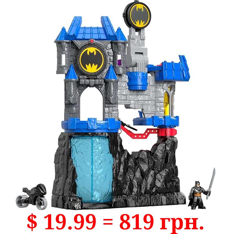 Fisher-Price Imaginext DC Super Friends Batman Toy, Wayne Manor Batcave Playset with Figure Batcyle & Accessories for Ages 3+ Years (Amazon Exclusive)