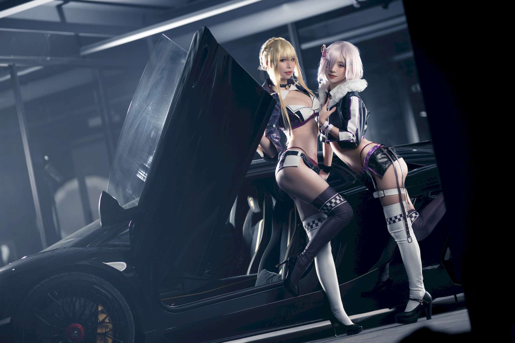 奶文文 & 愛先生PhD Cosplay アルトリア・ペンドラゴン & マシュ・キリエライト 33