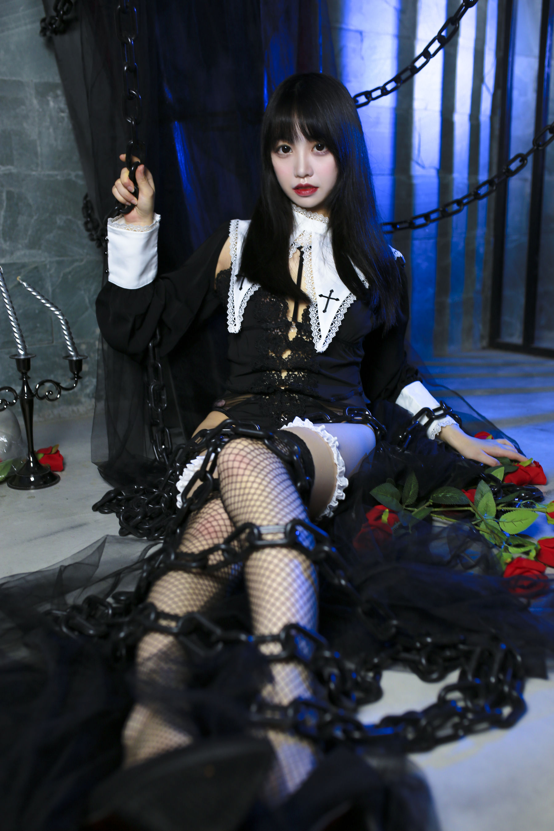 [兔玩映画]_-_黑修女与白丝JK-写真图集共37P 6