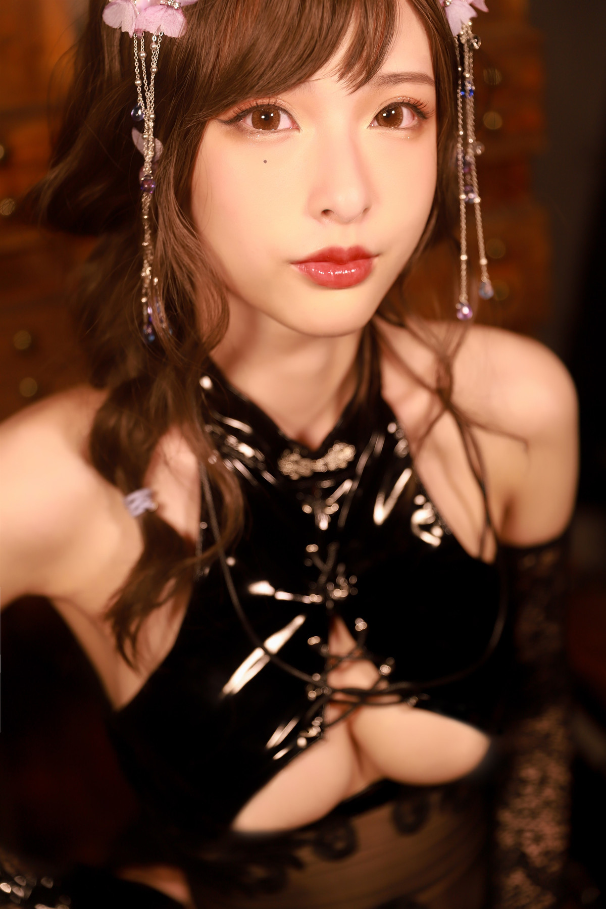 Cosplay 清水由乃 靡烟旗袍 12