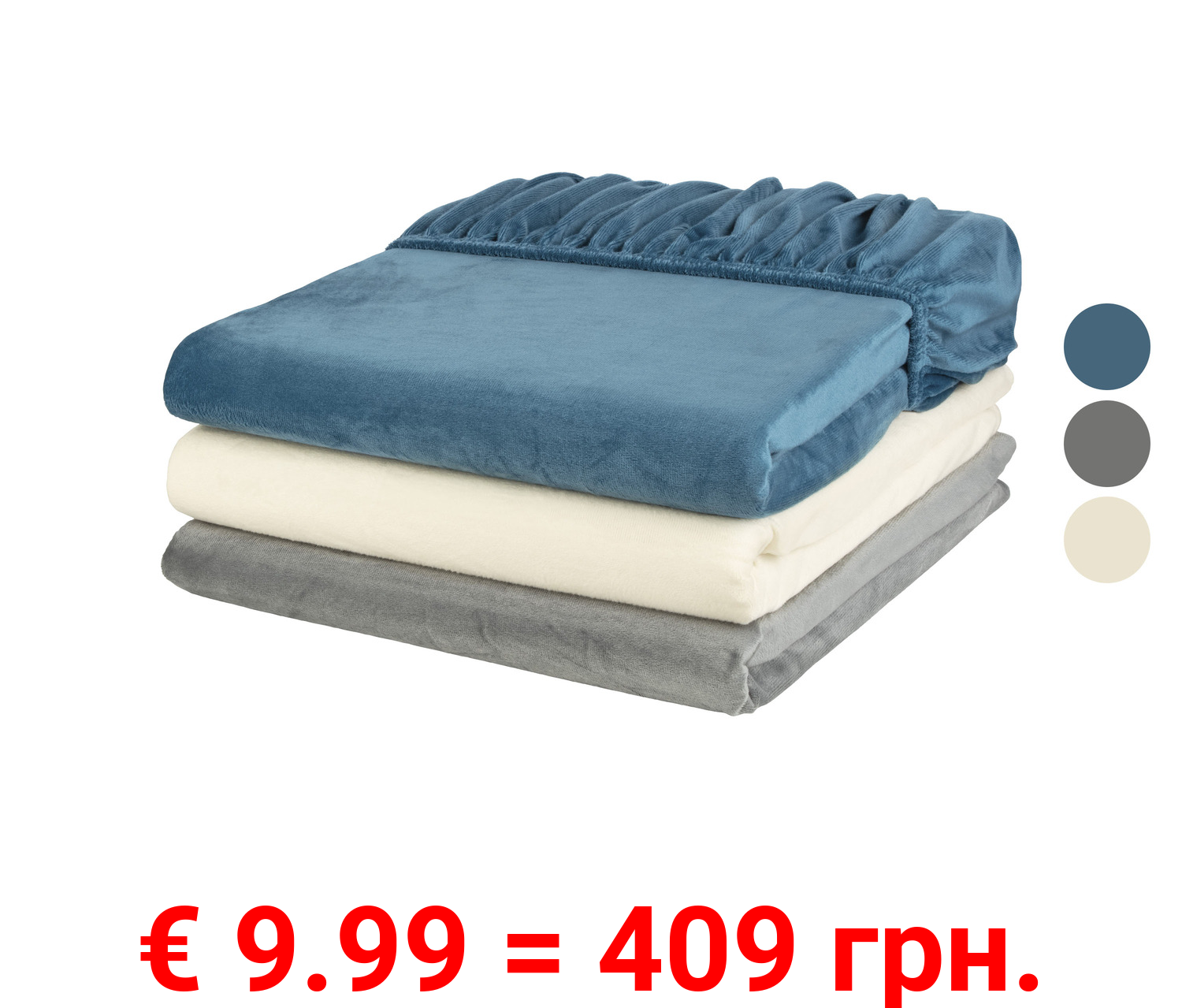 LIVARNO home Plüsch-Spannbettlaken, 140-160 x 200 cm