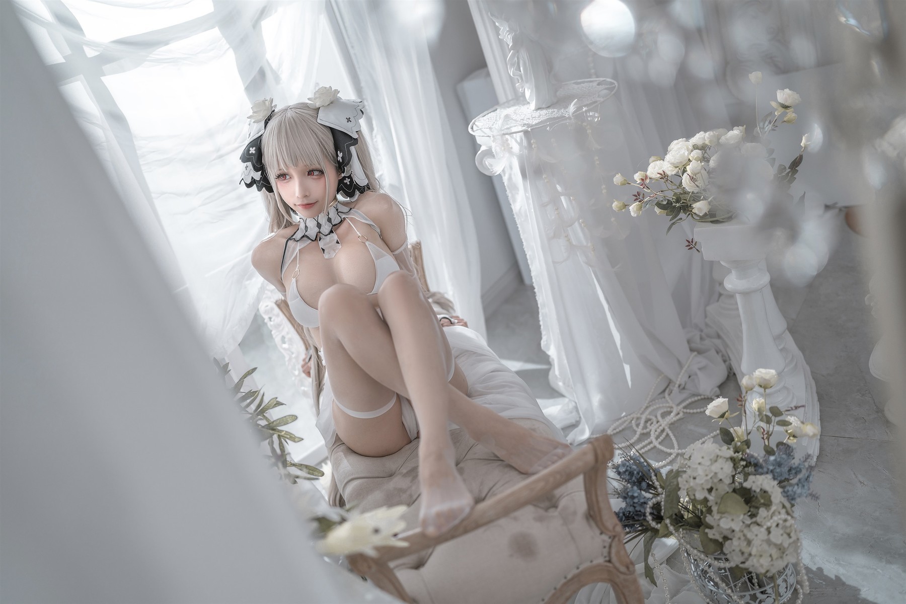 蠢沫沫 Cosplay 可畏婚纱 55