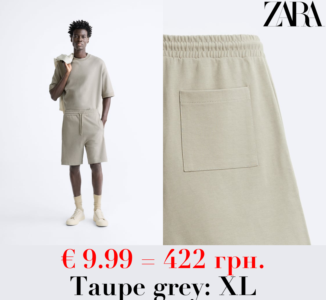 COMPACT JOGGER BERMUDA SHORTS