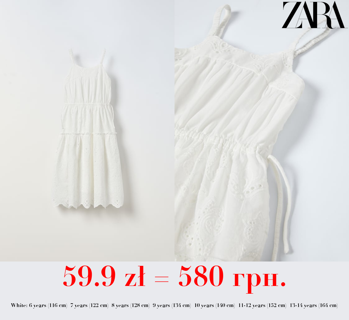 PANELLED SCHIFFLI EMBROIDERY DRESS