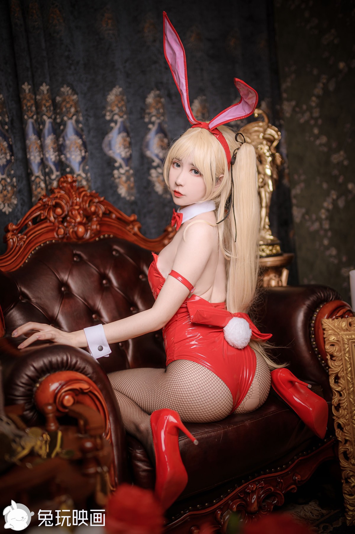兔玩映画 Cosplay 兔女郎 红黑 15
