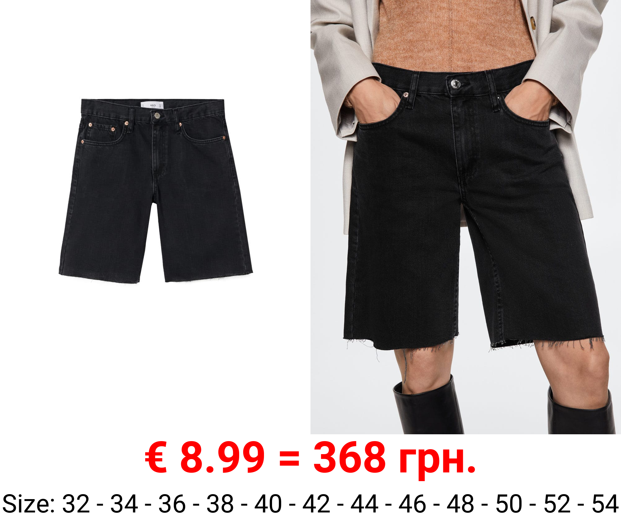 bermudas vaqueras bajo deshilachado