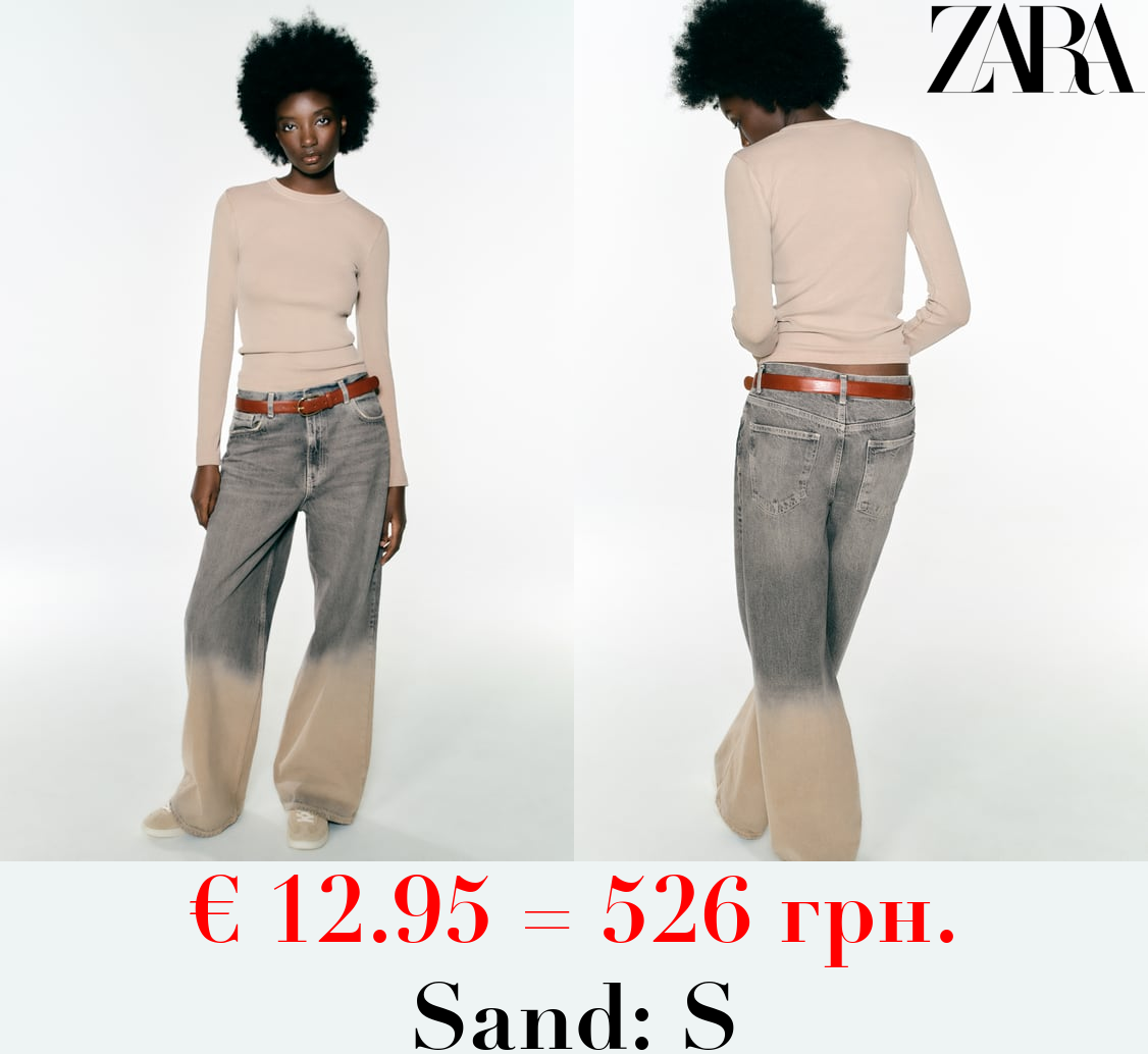 RIBBED LONG SLEEVE T-SHIRT