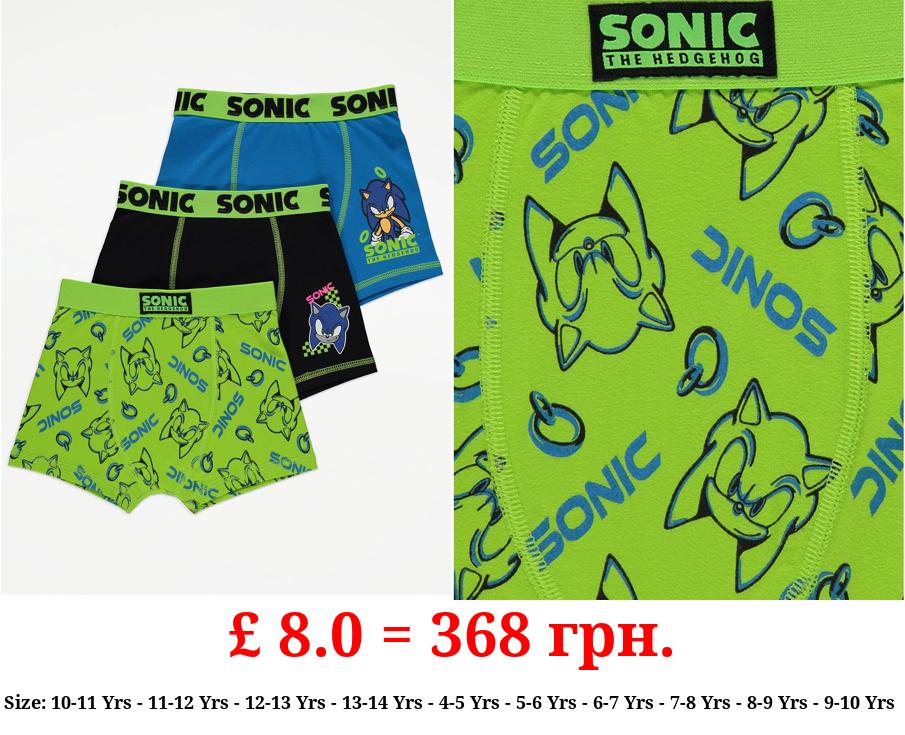 Sonic The Hedgehog Trunks 3 Pack