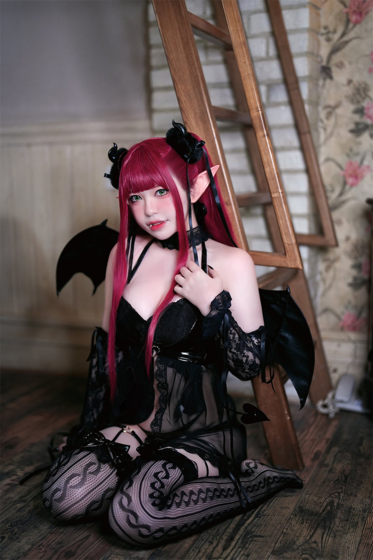 Cosplay 半半子Banbanko 小恶魔利兹 7