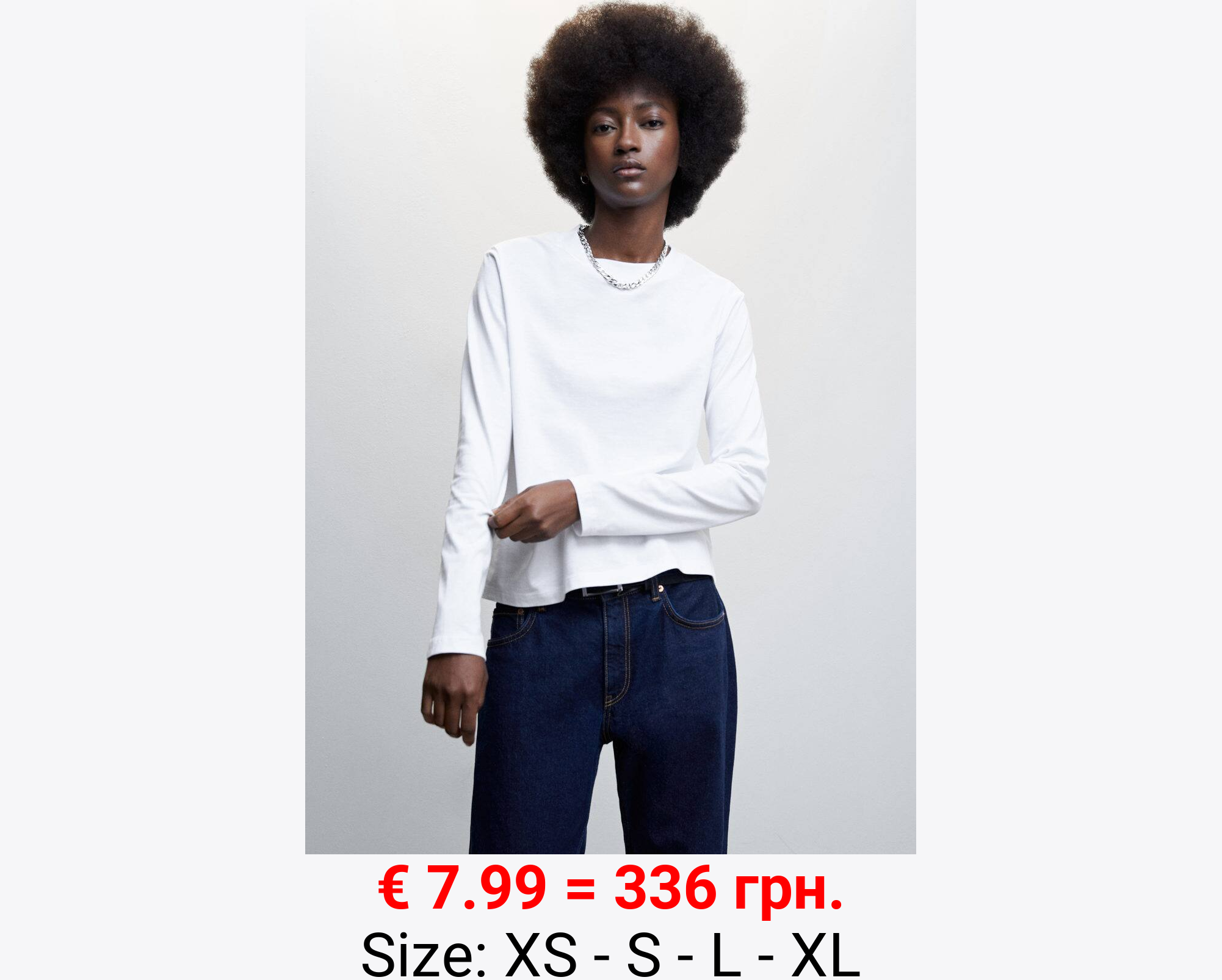 Camiseta algodón manga larga