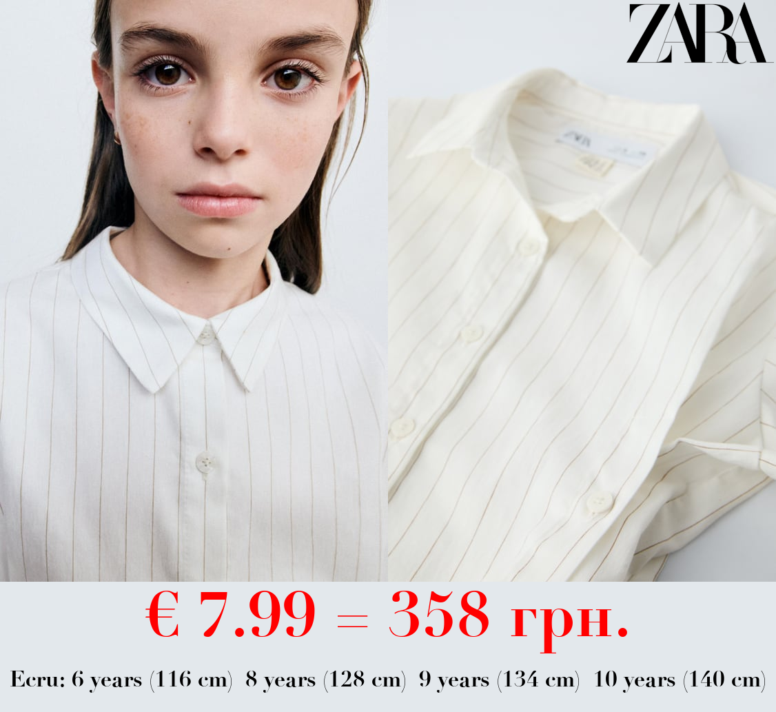 TRUE NEUTRALS STRIPED BUTTONED SHIRT