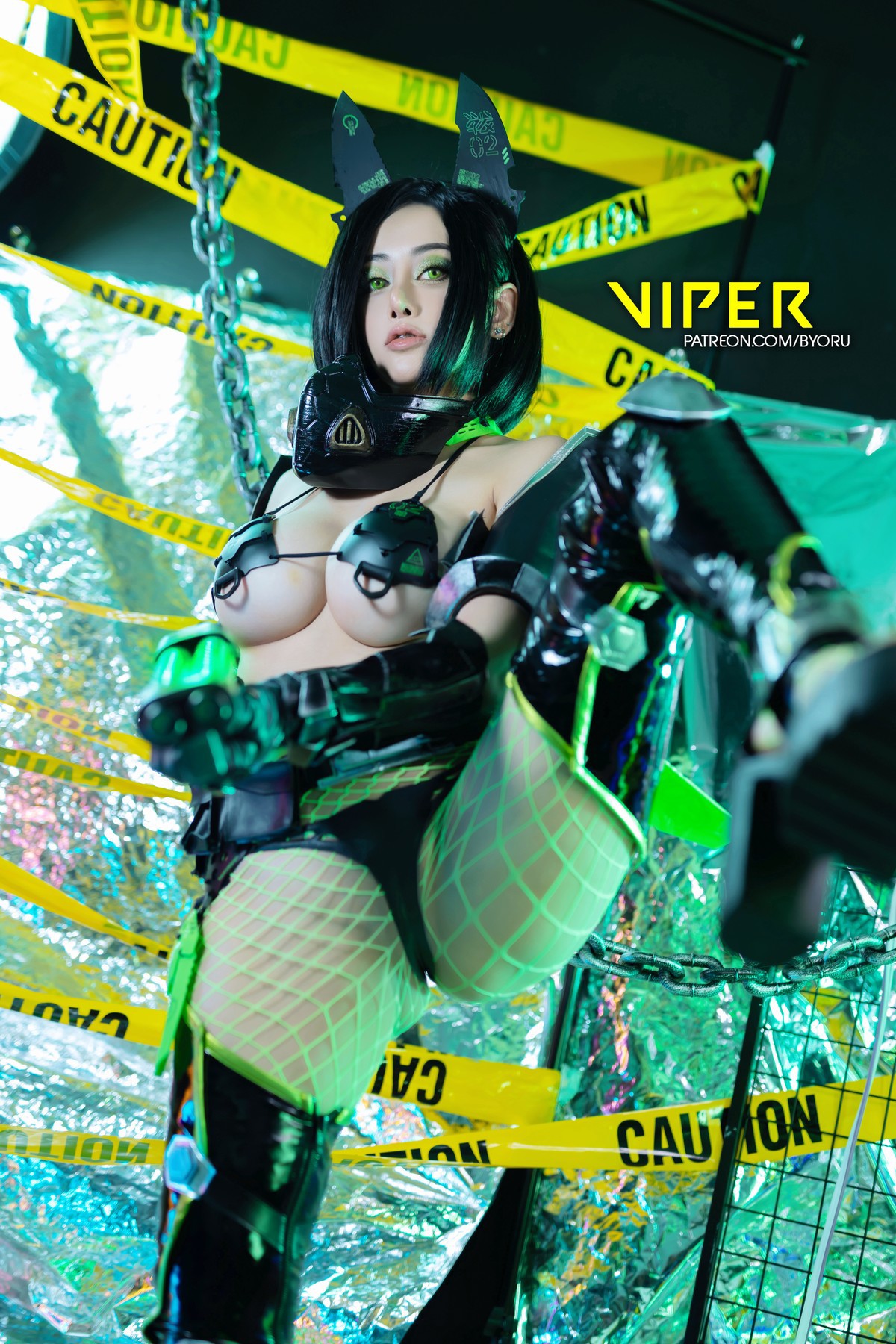 Cosplay 日本性感萝莉Byoru Viper Valorant 7