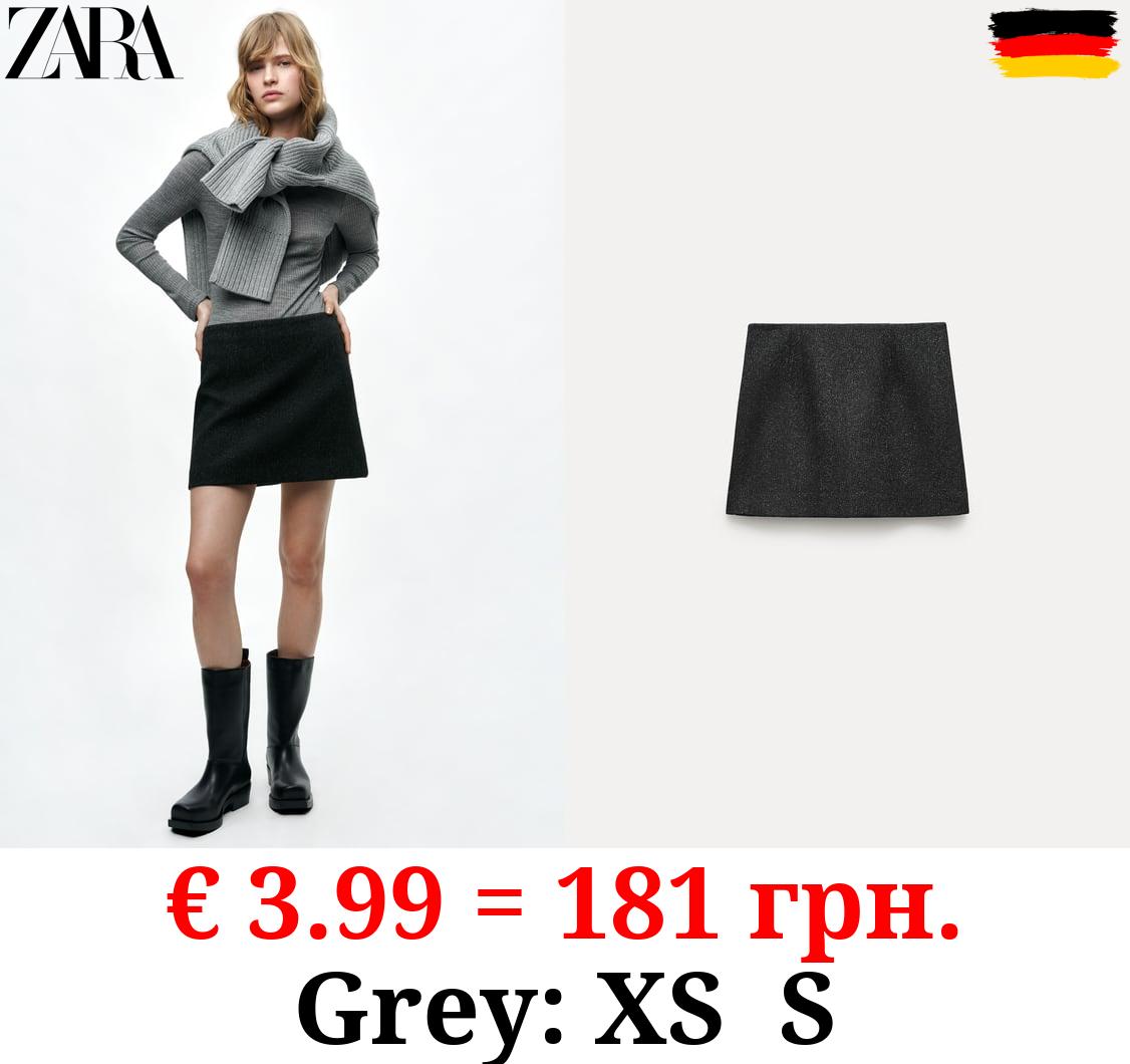 ZW COLLECTION WOOL BLEND SHORT SKIRT