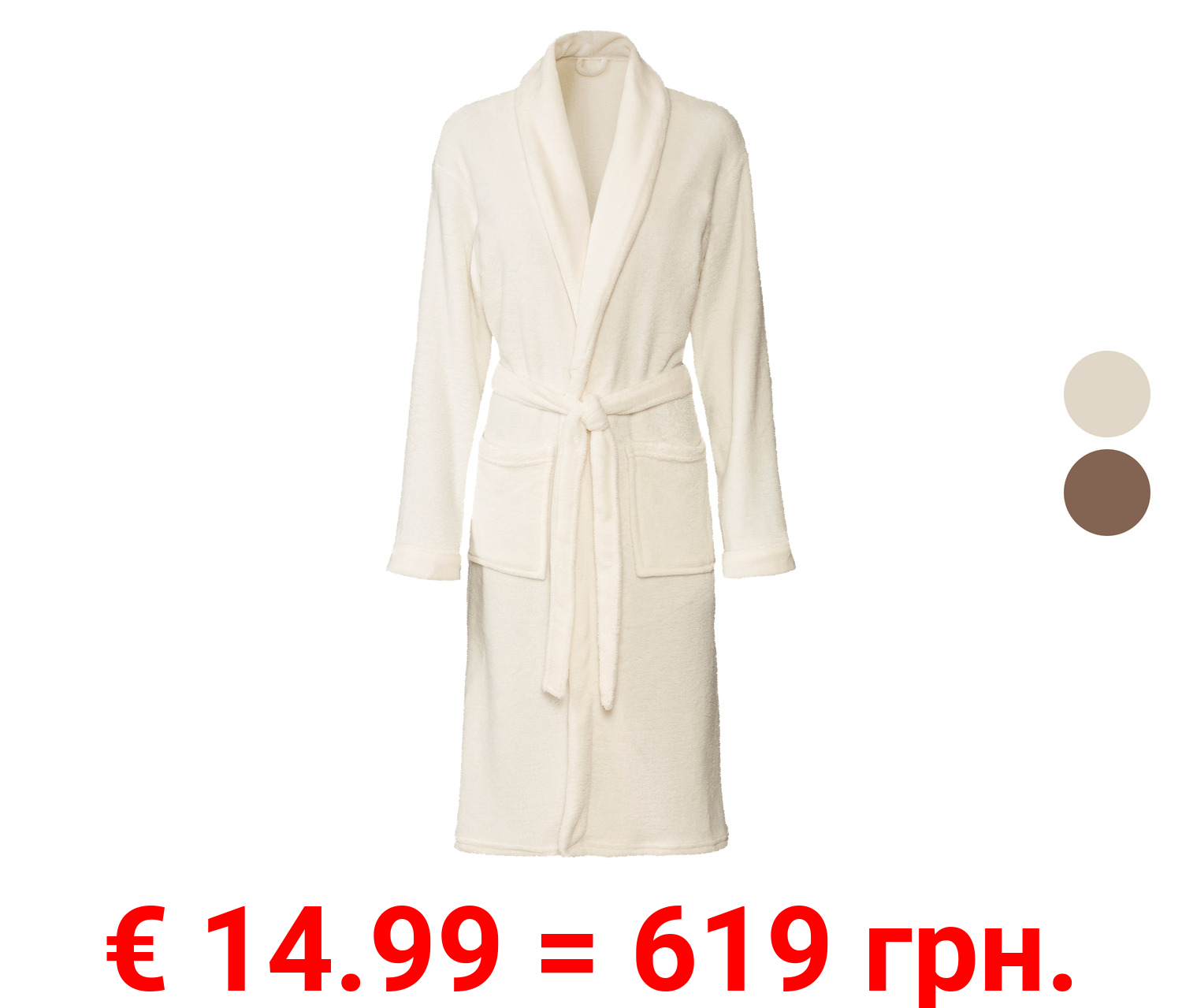 LIVARNO home Damen Bademantel, hochwertige Mikrofaser-Qualität