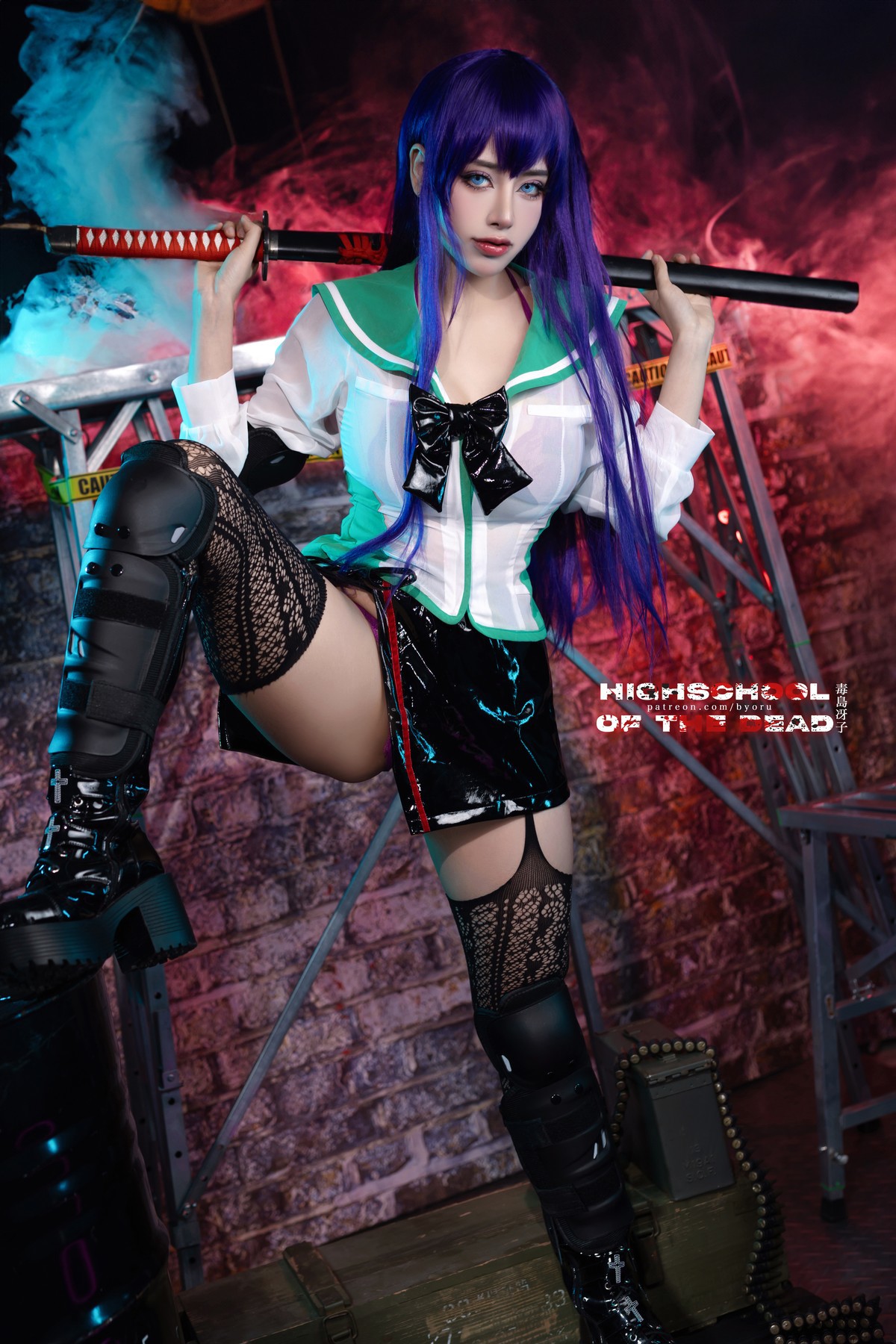 Cosplay 日本性感萝莉Byoru Saeko Busujima 6