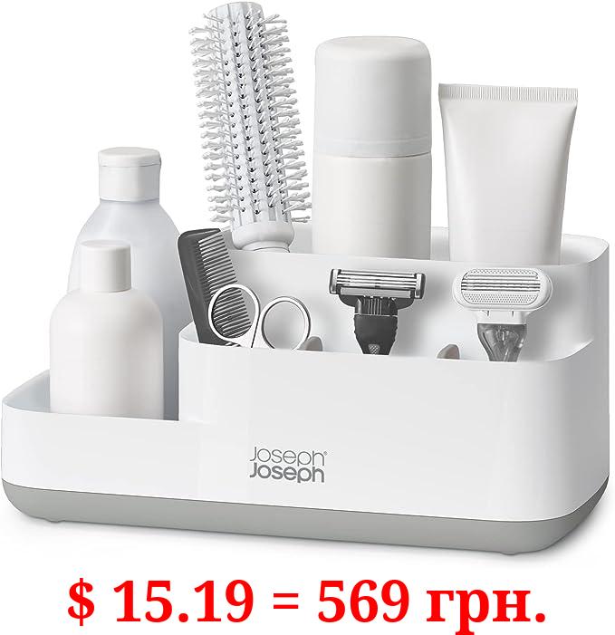 Joseph Joseph 70513 EasyStore Bathroom Storage Organizer Caddy Countertop, Gray, 11.9 x 11.6 x 24.9 cm