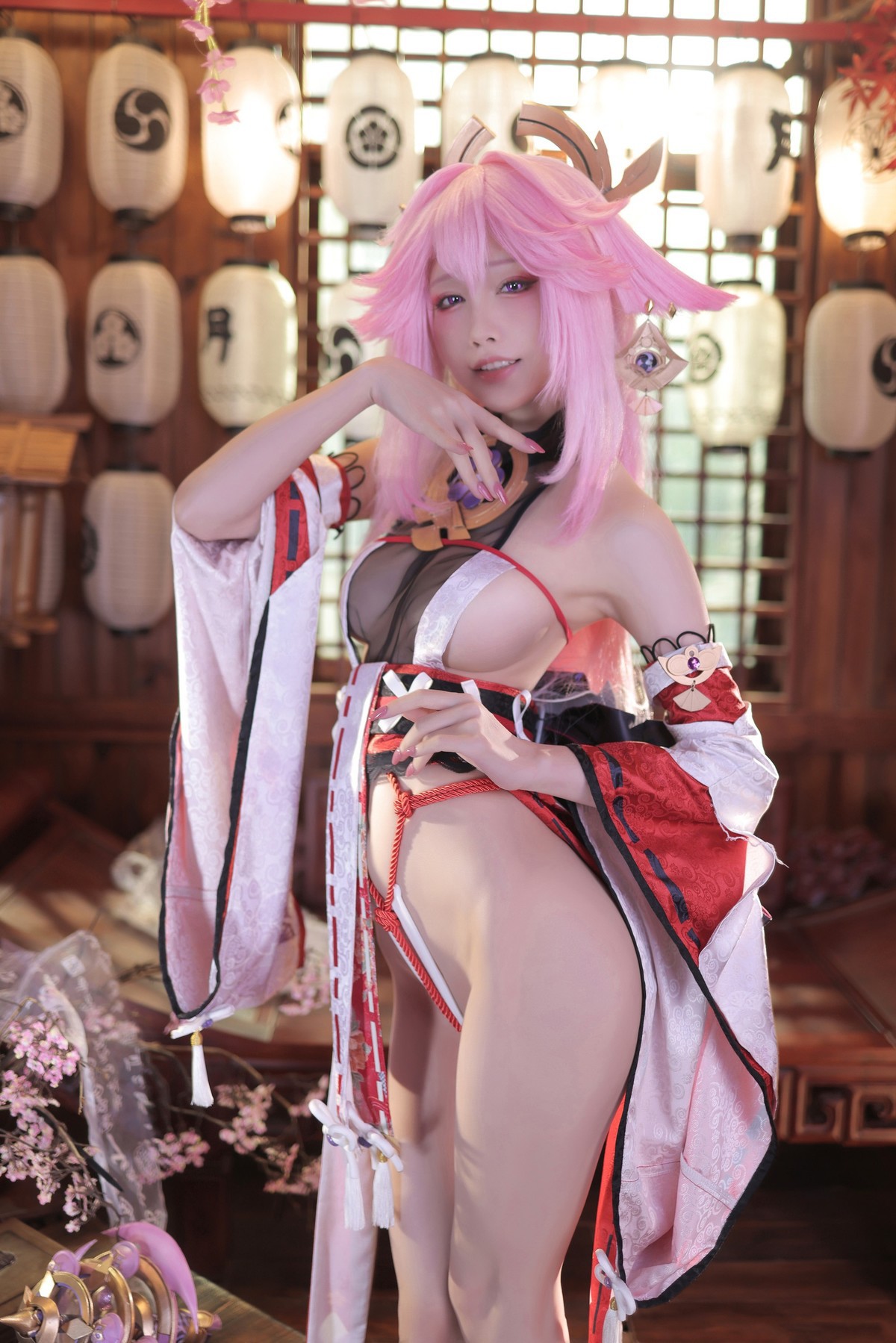 Cosplay 水淼Aqua 新原神八重神子 Set.01 2