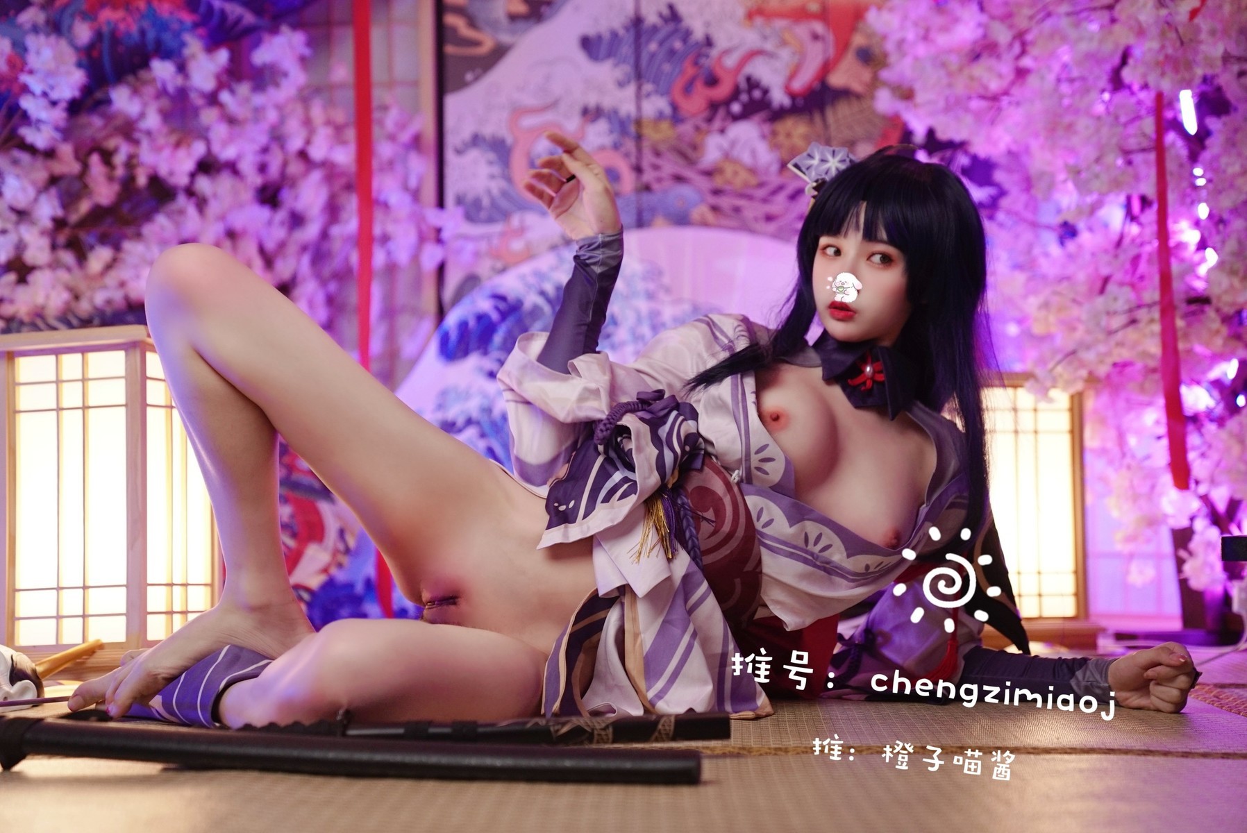 橙子喵酱 Cosplay 雷神 5