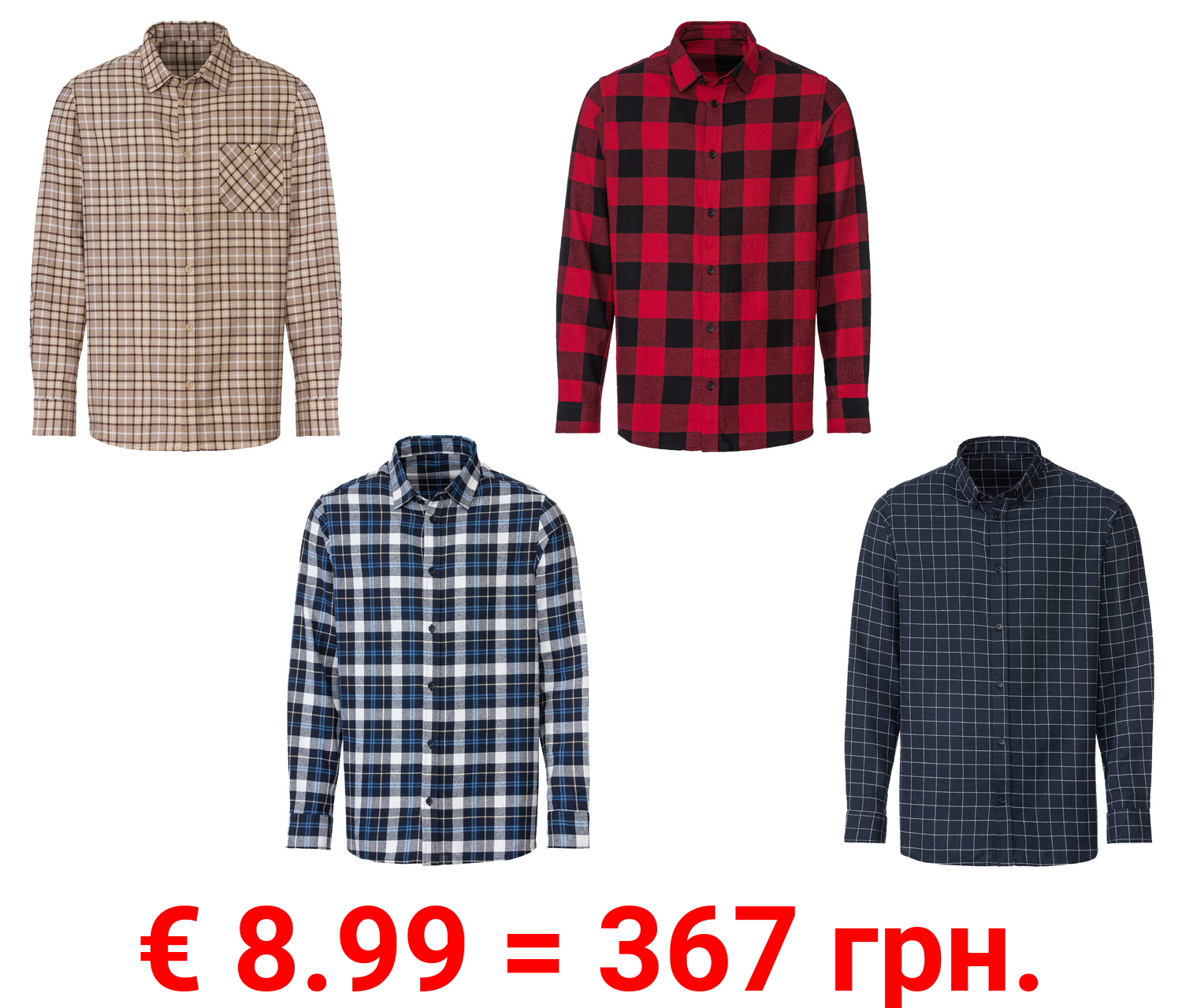 LIVERGY® Herren Freizeithemd in Flanell-Qualität