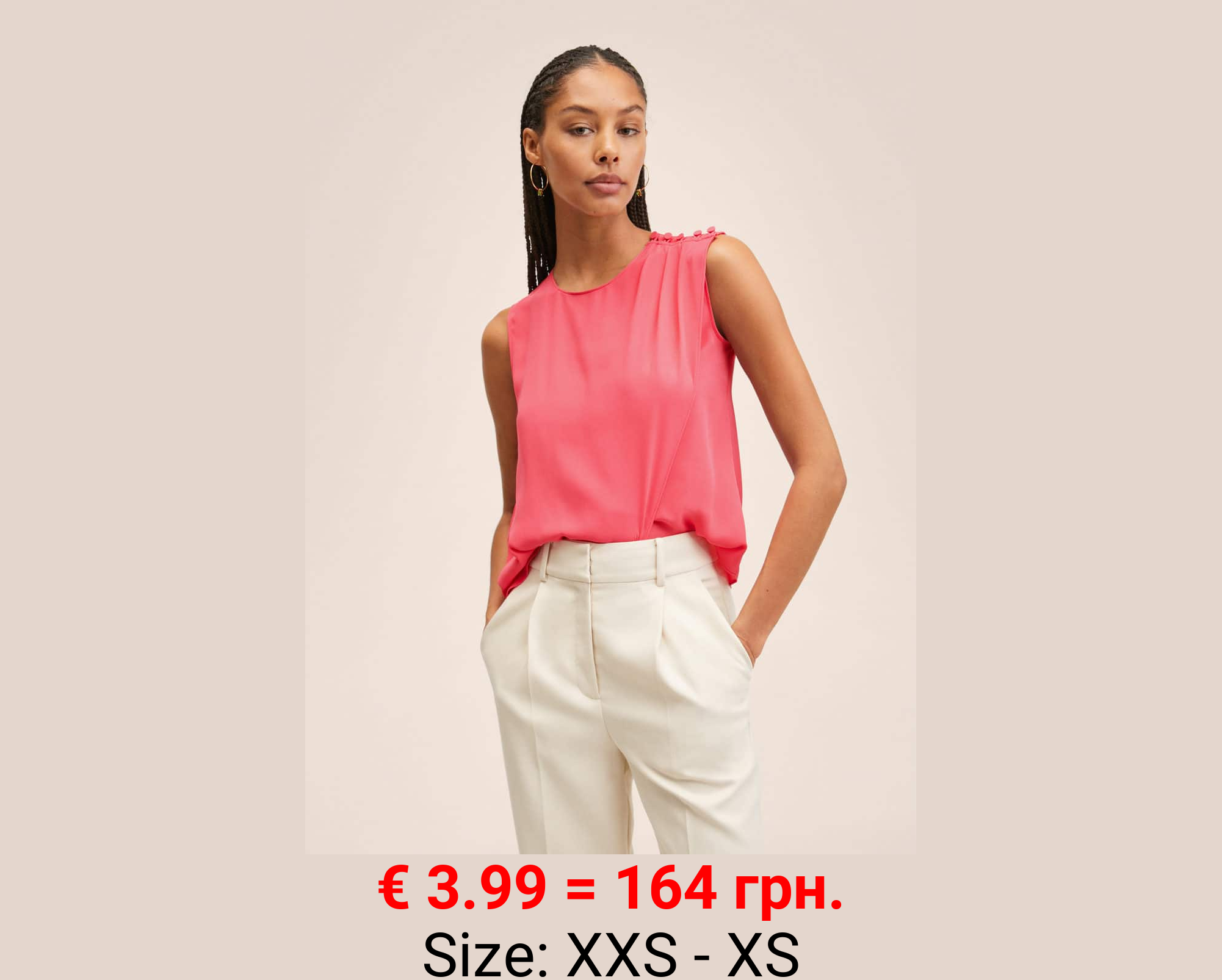Blusa cruzada botones